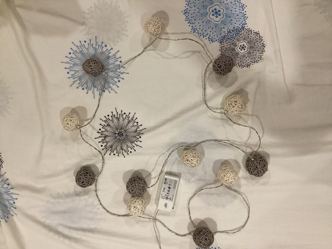 IKEA Fairy Lights (Category: Other Home Decor) located in Quezon City. Submitted by ella.cstn (Listing ID 1442022731, Image 2). Description: - From UAE IKEA Branch - Lightly used - Cute and warm addition to your space Mop💵: Gcash only 📍Loc: Tomas Morato Ave., Q.C 🌸 PM for more details .