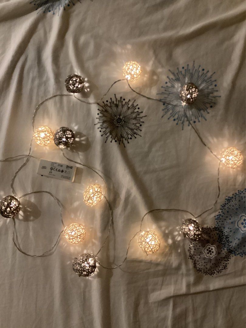 IKEA Fairy Lights (Category: Other Home Decor) located in Quezon City. Submitted by ella.cstn (Listing ID 1442022731, Image 1). Description: - From UAE IKEA Branch - Lightly used - Cute and warm addition to your space Mop💵: Gcash only 📍Loc: Tomas Morato Ave., Q.C 🌸 PM for more details .