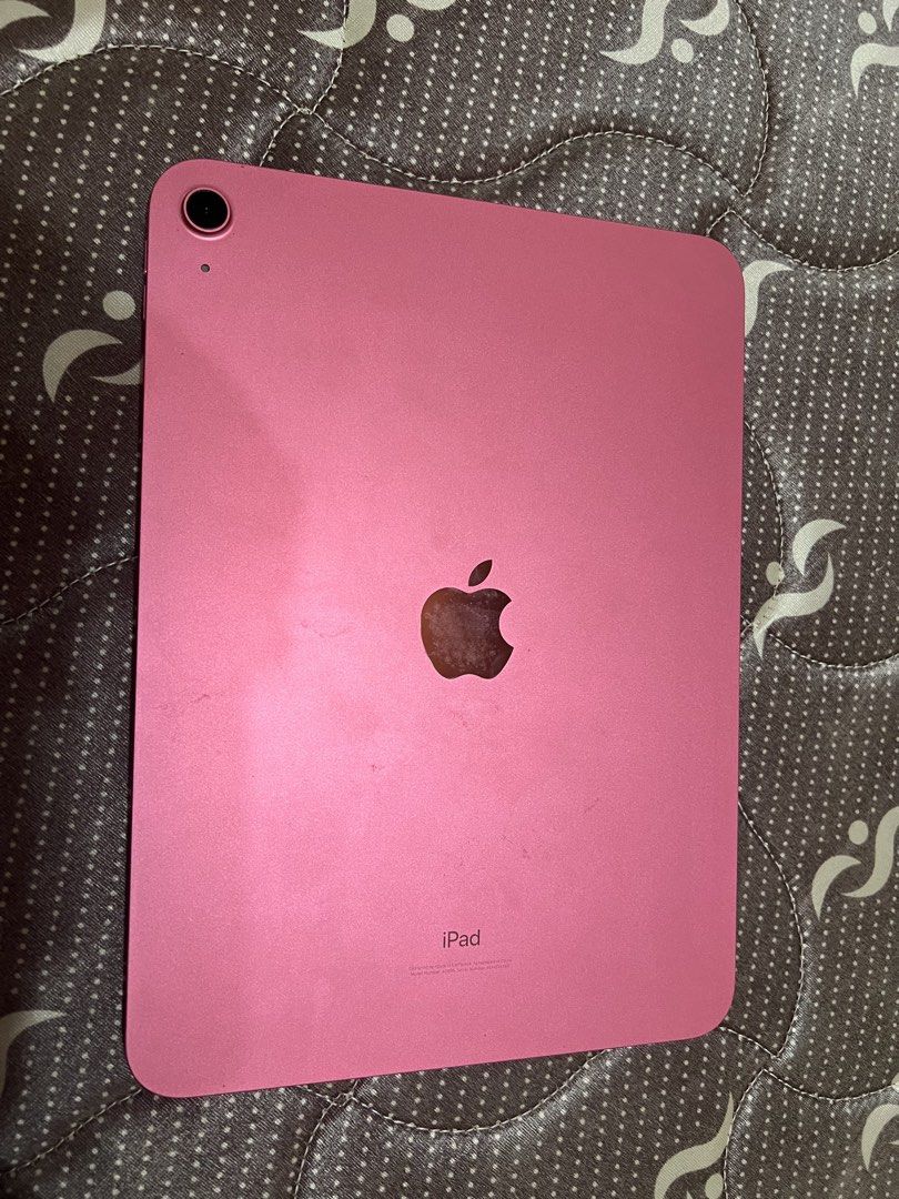 iPad 10th Generation Pink 64GB RUSH SALE (Category: iPad) located in General Luna. Submitted by diginohives (Listing ID 1442006173, Image 3). Description: Rush Sale ! - IPad 10th Gen Pink - 64 GB - A14 Bionic Chip - Still in flawless condition - 100% Battery Health - Still with warranty (bought last year June 7) - Comes with free case, pen, and charger! 💓 Modes of payment/delivery: -Meetup: can do around Surigao City, Butuan City, and Cagayan De