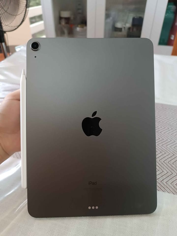 Ipad Air 4 with 2nd Gem Pencil (Category: iPad) located in Real. Submitted by radcastro19 (Listing ID 1442041082, Image 1). Description: Selling my personally used, well-maintained Ipad Air 4. Kept in a shockproof case with a screen protector since day one. Price: ₱13,000 • Body: Great Condition. Has minit cosmetic marks from the case (no dents or scratches). • Battery: Okay condition but replacement recommended. Price is already adjusted for thi