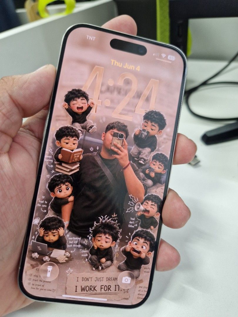 IPHONE 15 PRO 128 WHITE TITANIUM (Category: iPhone 15 Series) located in Caloocan City. Submitted by ombajinrod17113 (Listing ID 1442148529, Image 3). Description: IPhone 15 Pro 128GB – LIKE NEW | CLEAN UNIT ✔ iPhone 15 Pro 128GB ✔ 100% Battery Health (Newly replaced battery – genuine used part from another 15 Pro) ✔(3uTools Verified 📊) ✔ Clean IMEI / Smooth performance / No hidden issues ✔ No dents, no scratches – very well kept 💯 ✔ All functi