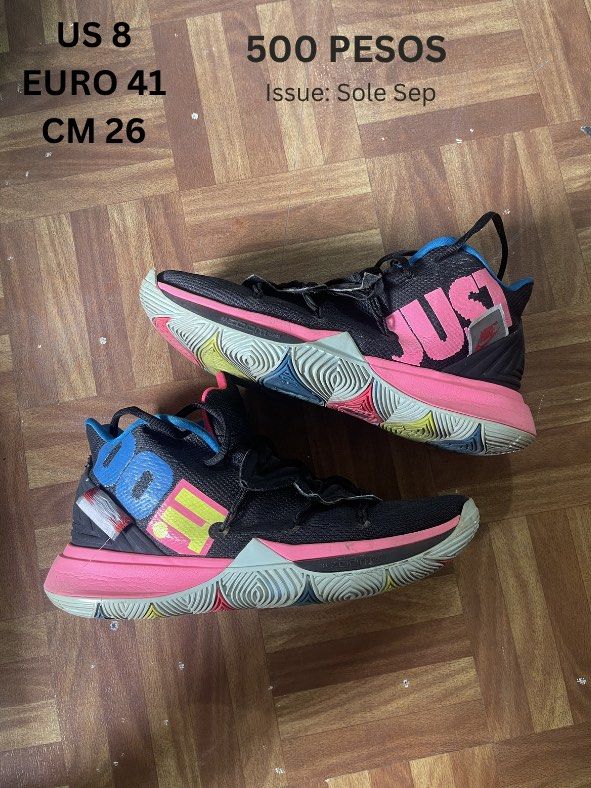 Kyrie 5 Nike JUST DO IT (Category: Sneakers) located in San Pedro. Submitted by prz.thrifts (Listing ID 1442023935, Image 1). Description: Sole Sep Issue Nike Kyrie 5 Legit from US Nike Decluttering.