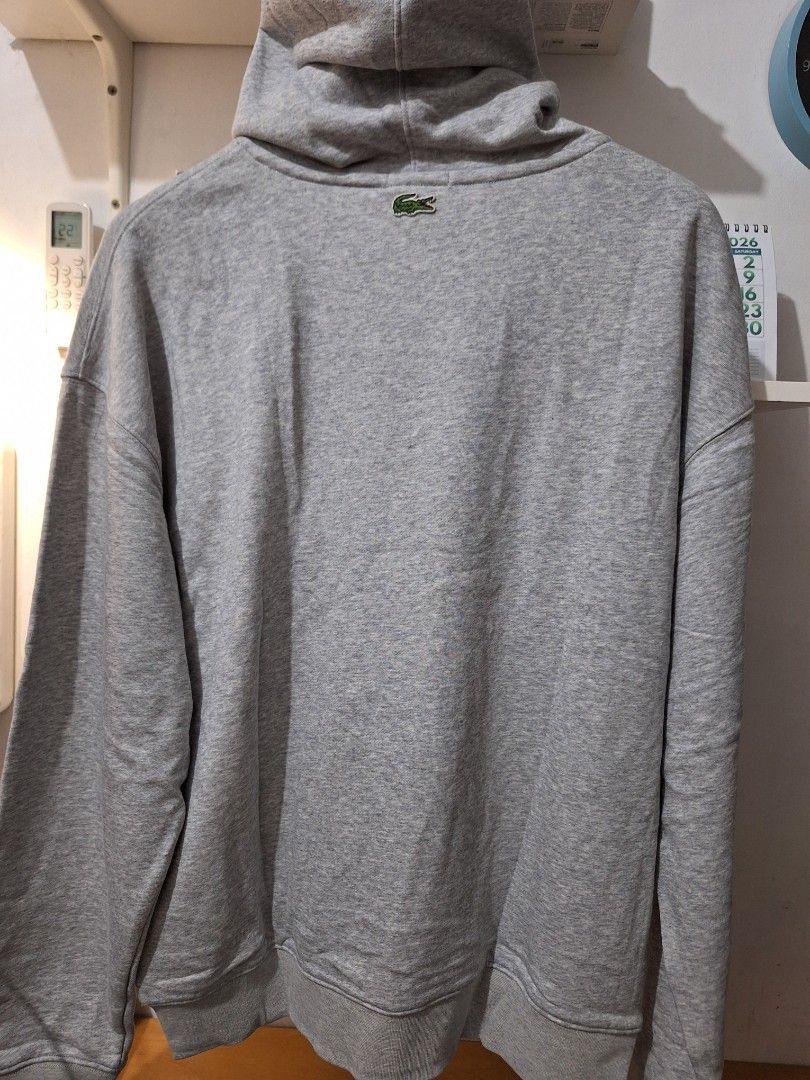 Lacoste pullover hoodie brandnew (Category: Coats, Jackets and Outerwear) located in Muntinlupa City. Submitted by kstefanomela14 (Listing ID 1442153345, Image 3). Description: Lacoste hoodie gray loose fit Brandnew no issue XS - 19x24 Medium - 22x27 XL - SOLD cod cop j&t lalamove lbc.