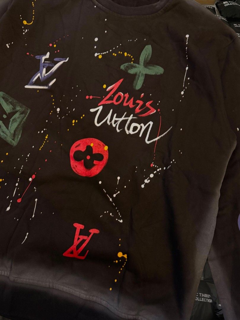 LOUIS VUITTON MULTICOLOR MONOGRAM PAINT SPLATTER SWEATER (Category: Luxury Apparel) located in Rizal. Submitted by rcthriftcollection (Listing ID 1442091160, Image 3). Description: LOUIS VUITTON MULTICOLOR MONOGRAM PAINT SPLATTER SWEATER Width 24.5 Length 28 Best fit Large Excellent to Asnew DM to purchase 📥📥📥 Location: MONTALBAN, RODRIGUEZ, RIZAL .