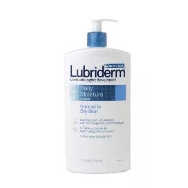 Lubriderm Daily Moisture Lotion (Category: Body Care) located in Quezon City. Submitted by theluxurycityph. (Listing ID 1442072366, Image 2). Description: Lubriderm Daily Moisture Lotion for Normal to Dry Skin 24 fl oz Enriched with Vitamin B5 and Skin Essential Moisturizers Variation Daily Moisturizer- ₱ 899 Advanced Theraphy - ₱ 599.
