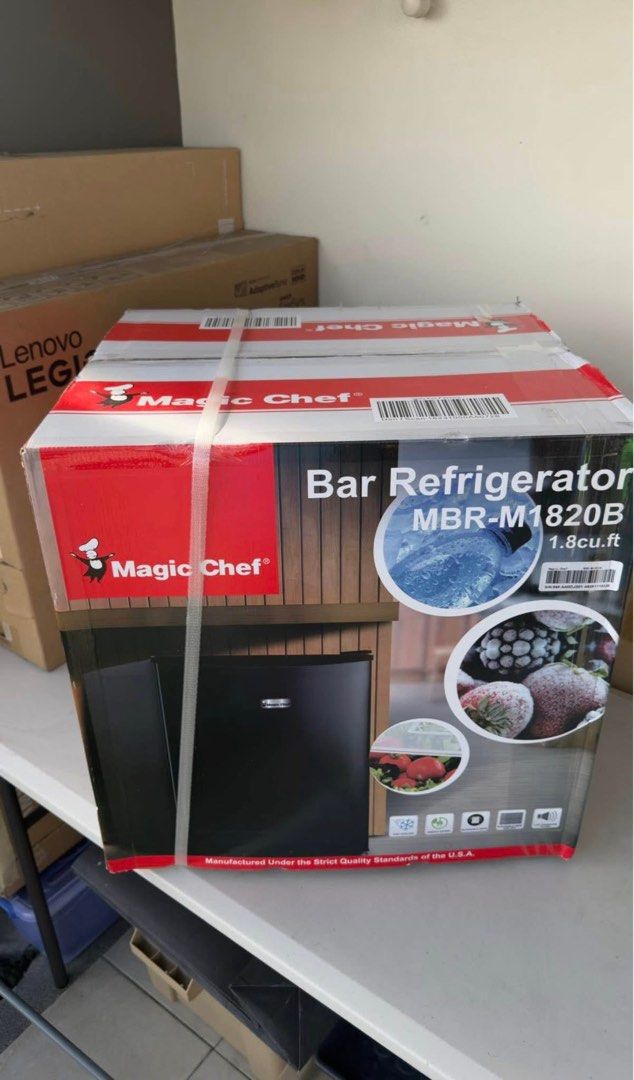 Magic Chef Bar Refrigerator MBR-M1820B 1.8 cu.ft (Category: Refrigerators and Freezers) located in Lucena. Submitted by dianneco (Listing ID 1442146632, Image 1). Description: Brand New Magic Chef Bar Refrigerator - Model: MBR-M1820B - Capacity: 1.8 cubic feet - Perfect for dorm rooms, offices, or small apartments - Keeps drinks and snacks refreshingly cool - Manufactured under strict quality standards.