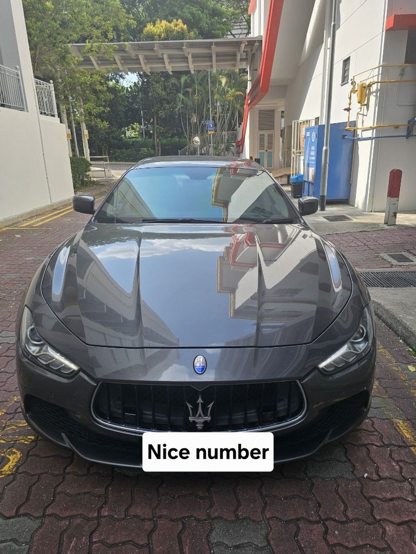 Maserati Ghibli S ghibli s Auto (Category: Used Cars) located in Singapore. Submitted by purplelolli (Listing ID 1442072387, Image 1). Description: paper 77k end dec 2026. Body 4k, Road tax paid . servicing done. 404bhp.