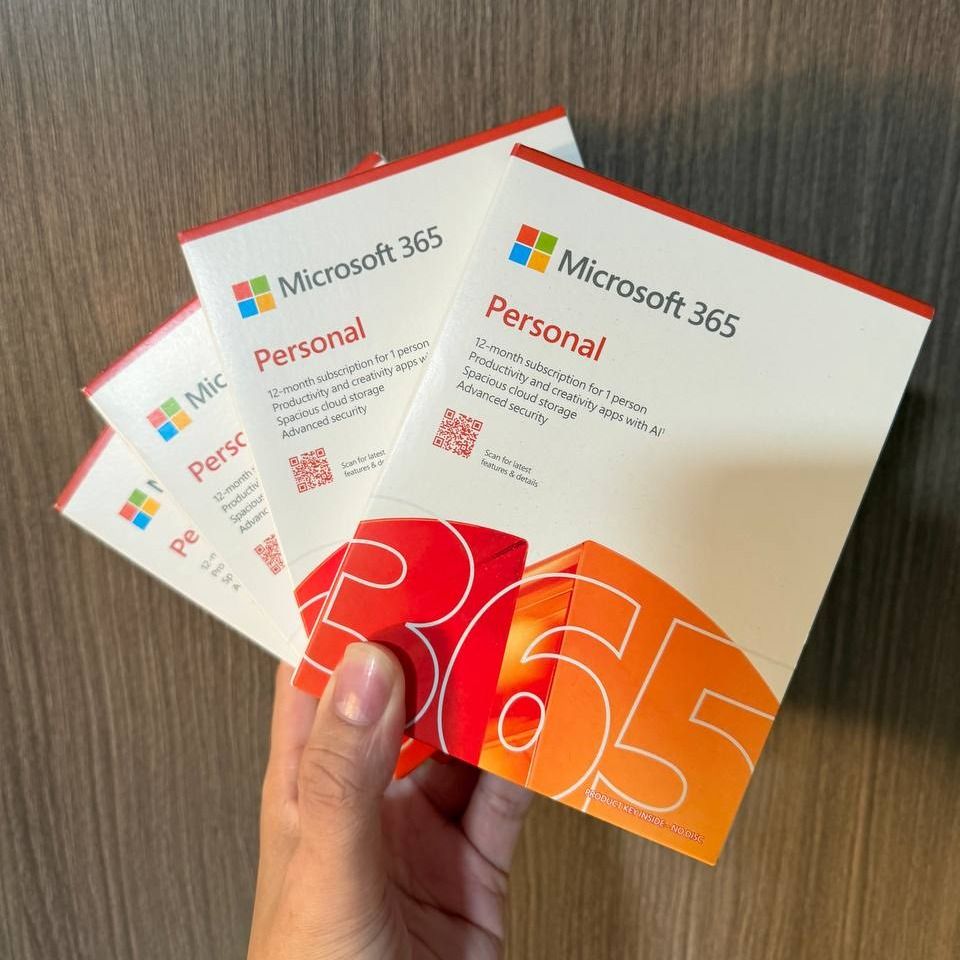 4 box of Microsoft 365 Personal Subscription (12 Months)