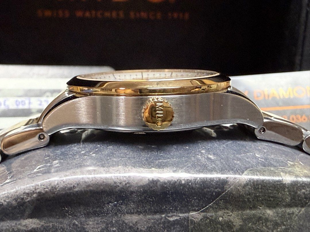 Mido (Category: Watches) located in Kuching. Submitted by andykingsley87 (Listing ID 1441982467, Image 3). Description: Mido MULTIFORT lady diamonds Ref: M005.007.22.036.00 31mm case size 99% like new condition Preowned Card dated Jan2016 With and cards Full set 0️⃣1️⃣9️⃣8️⃣5️⃣6️⃣6️⃣8️⃣9️⃣8️⃣.