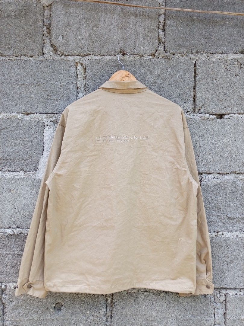 NASTYKICK INC. Beige Utility Jacket (Category: Coats, Jackets and Outerwear) located in Bislig. Submitted by micoy22 (Listing ID 1442113707, Image 3). Description: FOR SALE 760+89 SF NASTY KICK MULTI POCKET MILITARY JACKET SIZE L ON TAG WAISTLINE 24 LENGTH 29 COLOR RATE 10/10 VGOOD CONDITION UNLI VOUCH LOCATION BISLIG CITY SDS.