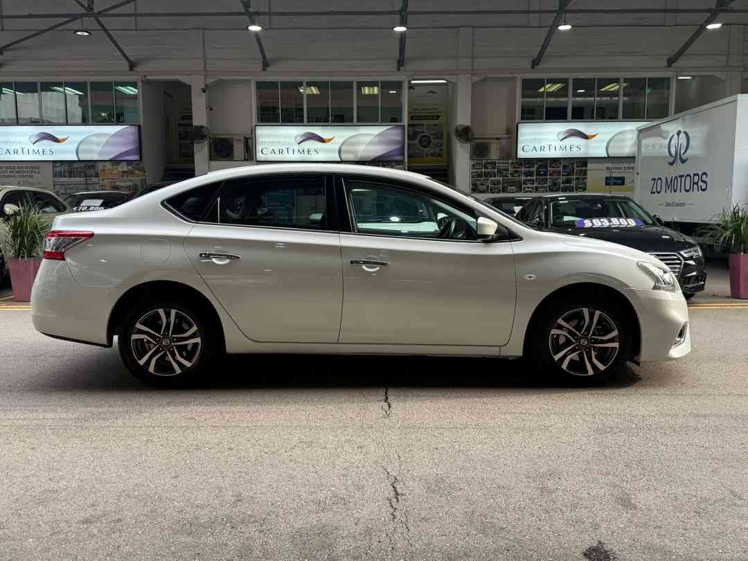 NISSAN SYLPHY 1.6 CVT (Category: Used Cars) located in Singapore. Submitted by cartimesautomobile (Listing ID 1442048880, Image 2). Description: Features: 1.6L 4 cylinders DOHC 16v twin C-VTC engine, advance x-tronic CVT transmission, duo auto climax aircon control, push start/stop engine. Accessories: Parking camera, premium leather interior. Multi function steering wheel. Electrical retractable side mirrors. Apple/Android Auto. Sales Contact: C