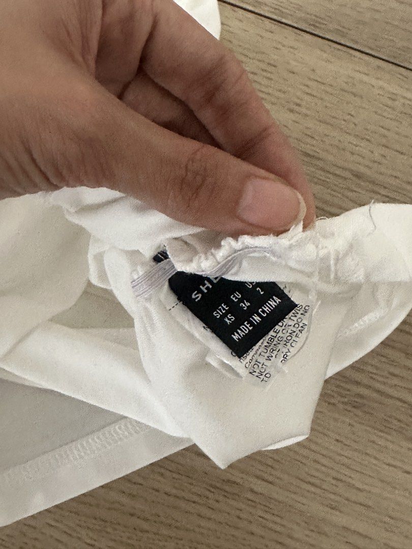Offshoulder top (Category: Sleeveless) located in Davao. Submitted by quickootd (Listing ID 1442024928, Image 2). Description: Xs on tag but can fit small upto slim med no asking of when worn pls slide to last pic .