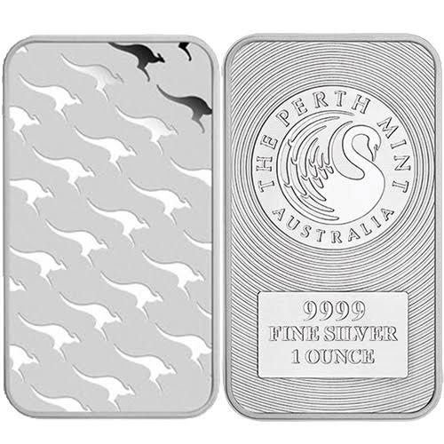 Perth Mint 1 oz 9999 Fine Silver Kangaroo Bar (Category: Currency) located in Singapore. Submitted by freddyng1991 (Listing ID 1442056271, Image 1). Description: 1 oz Perth Mint Australia .9999 Fine Silver Bar. 10 pcs * Mint: Perth Mint Australia * Weight: 1 Troy Ounce * Purity: .9999 Fine Silver * Design: Swan Logo * Condition: As shown in photos * Great for silver stacking, investing, or collecting The Perth Mint is one of the world’s most reco