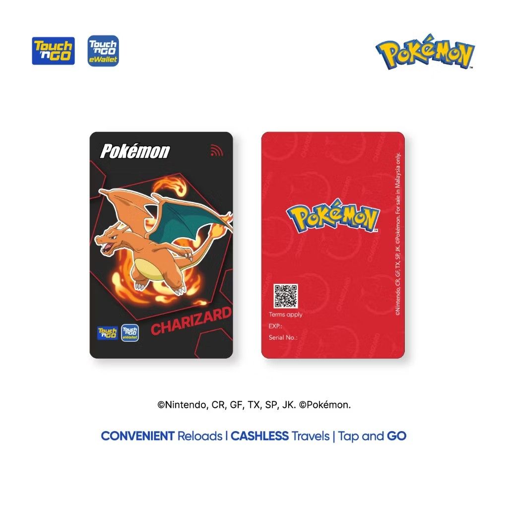 NFC Pokemon Charizard Touch 'n Go Card (Non LED) TNG Pokémon, Hobbies ...