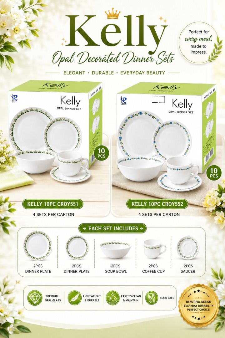 Premium Opal Glass Dinnerware set 10pcs (Category: Dinnerware & Cutlery) located in Manila. Submitted by cartelcomnl (Listing ID 1442053093, Image 1). Description: Premium Opal Glass Dinnerware set 10pcs Printed dinner set , Opal plates wholesale offer! Open for reseller ! pm for order See less.