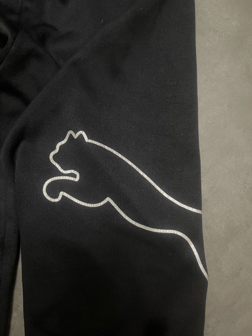 Puma Black Leggings (Category: Activewear) located in Lucena. Submitted by halfrackph (Listing ID 1442090198, Image 2). Description: - Black Puma joggers - Size: US L kids(12/14) - Large white Puma logo on left leg - Comfortable elastic waistband - Material: 100% polyester - Ideal for sports and casual wear.