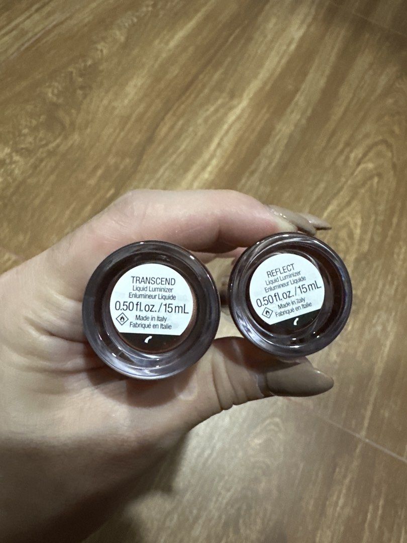 Rare Beauty Liquid Luminizer Duo - Transcend & Reflect (Category: Makeup) located in San Fernando. Submitted by baratileahko (Listing ID 1442011683, Image 2). Description: Rare Beauty Liquid Luminizers (Transcend & Reflect) - set of 2. Adds a beautiful glow. 15ml each. Made in Italy..