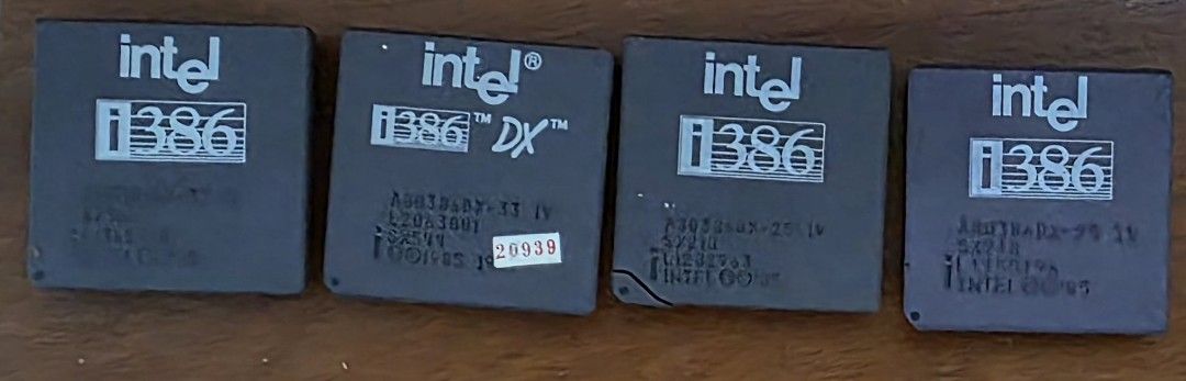 Rare Historical Intel 386 CPU