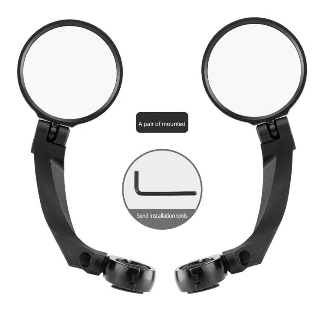 Rearview Mirror for Bicycle MTB (ROCKBROS - Original) (Category: Bicycles) located in Manila. Submitted by nobledragon-c7e8 (Listing ID 1442116083, Image 1). Description: Selling one set (Left and Right) of circular rear view mirror for bicycle mountain bike. Brand is Rockbros (authentic) and still brand new. RFS: Change of mind. Please see pictures for specifications. Could do public meet up or have it delivered via Maxim or Angkas..