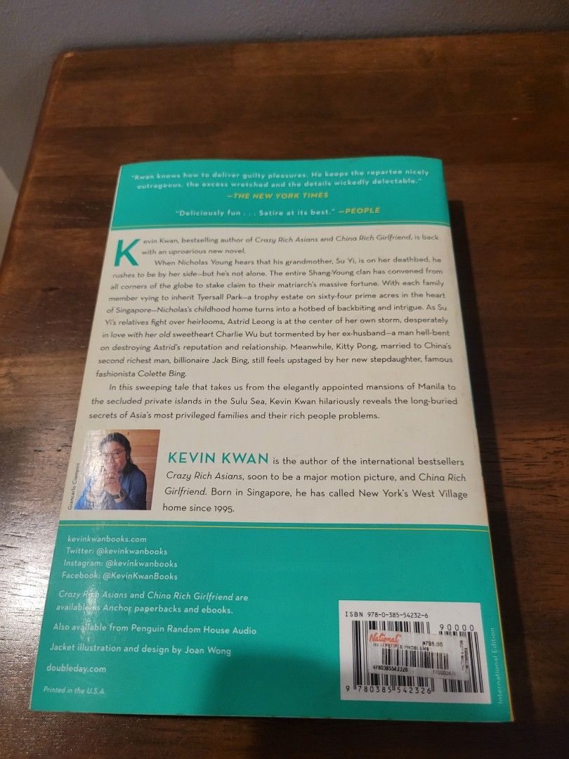 Rich People Problems by Kevin Kwan (Category: Storybooks) located in Las Pinas. Submitted by starlyt25 (Listing ID 1442125275, Image 2). Description: Rich People Problems by Kevin Kwan Paperback No meetups Shipping fee paid by buyer. Delivery arranged by buyer. Pick up only no drop offs.