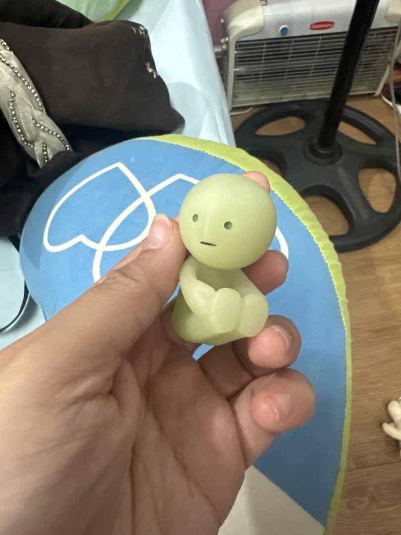 Smiski Yoga Glow-in-the-Dark Figurine (Category: Designer & Blind Box Toys) located in Manila. Submitted by thejar (Listing ID 1442064971, Image 1). Description: Quitting narin kaya pamigay price na… Item is at Biñan, Laguna kaya delivery lang avail since im not always there. With box and konting linis lang need since like new!.