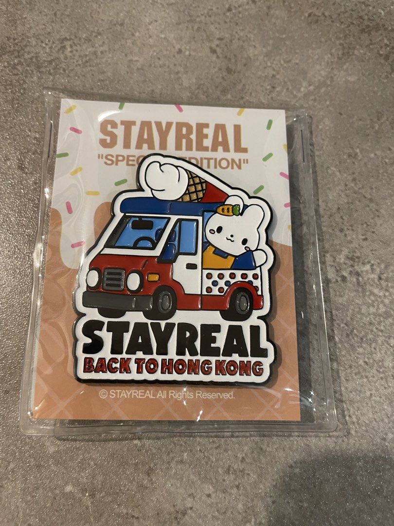 Stayreal 香港場2025 雪糕車徽章&杯 （分類：其他周邊）位於 Hong Kong。 由 mewkiiiii 提交（商品編號 1441923786，圖片 3）。簡介： Stayreal 香港場2025 雪糕車徽章加杯 RMB2️⃣2️⃣0️⃣/ HKD2️⃣4️⃣0️⃣。