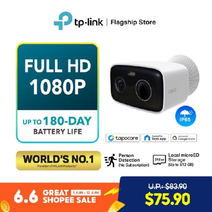 TP-Link Tapo Full HD 1080P Wireless Security Camera
