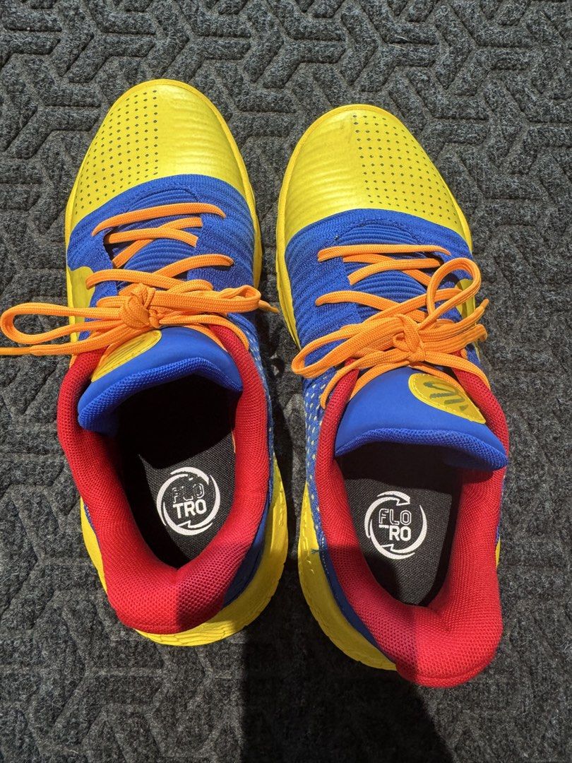 Under Armour Curry 4 Low Flotro Curry Jam (Category: Sneakers) located in Makati City. Submitted by gonz4669 (Listing ID 1441981834, Image 3). Description: - Under Armour Curry 4 low flotro - Curry Jam colorway - Size: Men's 10 / Women's 11.5 - Includes original box - Comes with extra blue laces - Perfect for basketball or everyday casual wear.