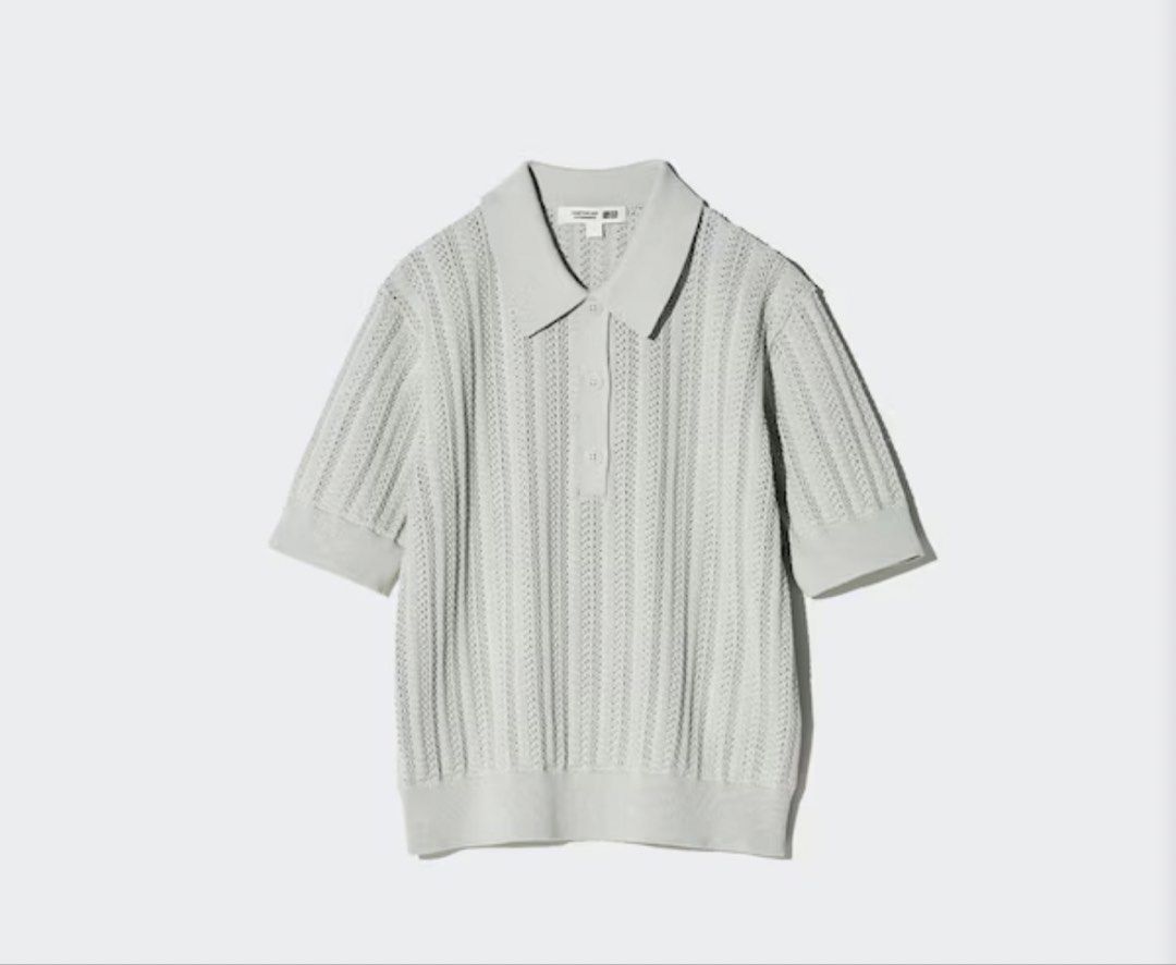 Uniqlo Cotton Pointelle Polo (Category: Blouses) located in Makati City. Submitted by closet_share (Listing ID 1442016923, Image 1). Description: .