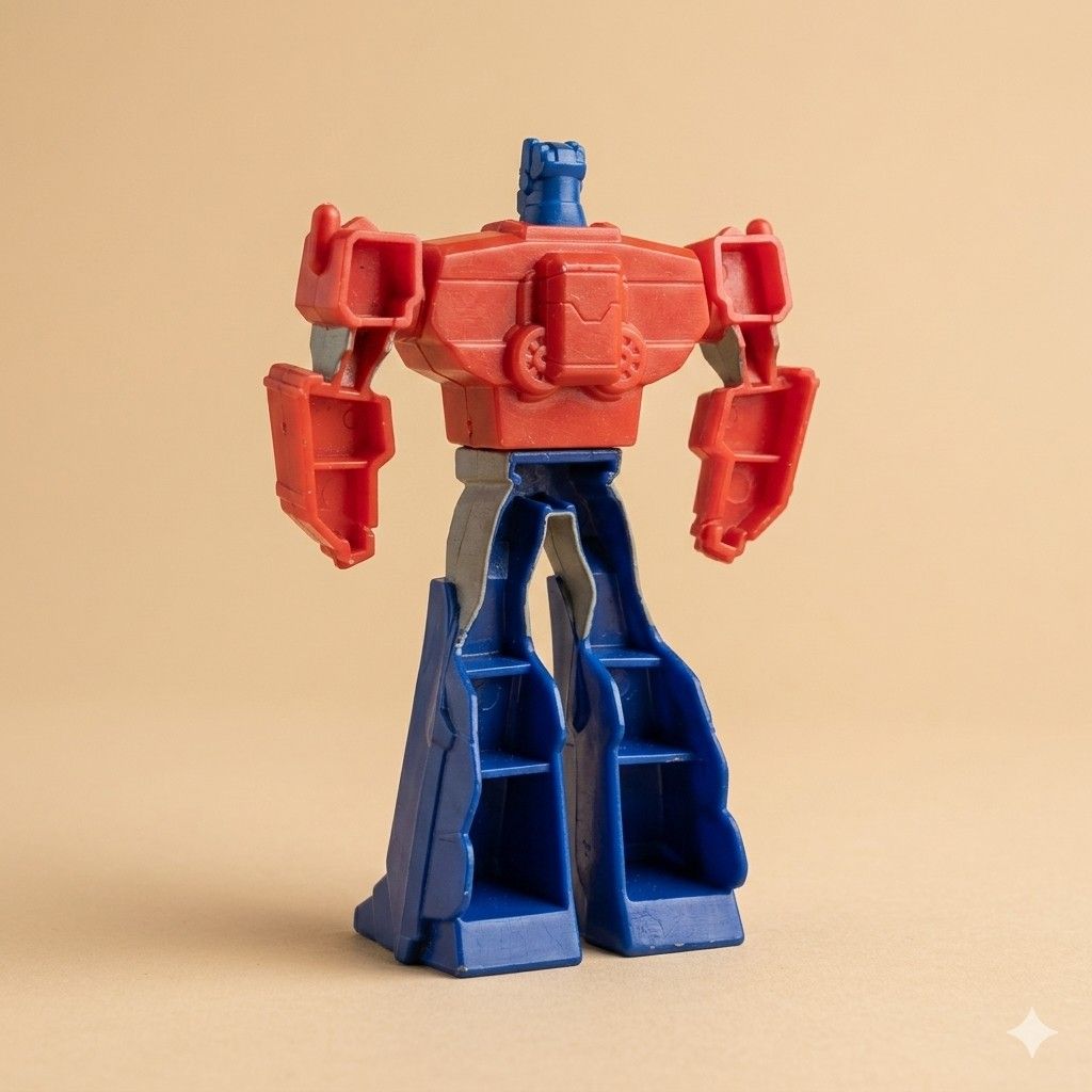 Vintage Transformers Optimus Prime Animated Mini Figure (Category: Figurines & Statues) located in Quezon City. Submitted by lem1998 (Listing ID 1442111526, Image 2). Description: Character: Optimus Prime Franchise: Transformers Key Features: Dual Autobot shoulder logos, prominent stylized chest piece, and a retro lightweight plastic build. Item Type: Mini Figure / Vintage Promotional Toy.