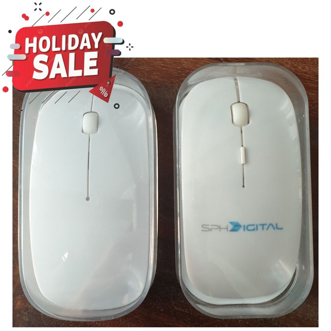 Wireless White Mouse - New 2.4GHz474069221235107840
