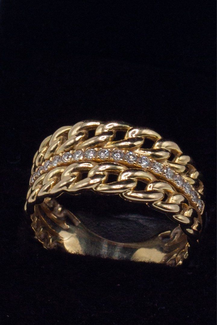 14K YELLOW GOLD CUBAN RING WITH DIAMONDS (Category: Rings) located in Imus. Submitted by booksniportia (Listing ID 1442300710, Image 2). Description: Details: - 14K YG - 6 Grams - Size 8 Guaranteed authentic/pawnable. Bring your best appraiser. This ring is from my mom’s personal collection, it is currently consigned at our jeweler in ATC but will be withdrawn for sure buyers ONLY to sell at carousell price. Or you may opt to view and buy from co
