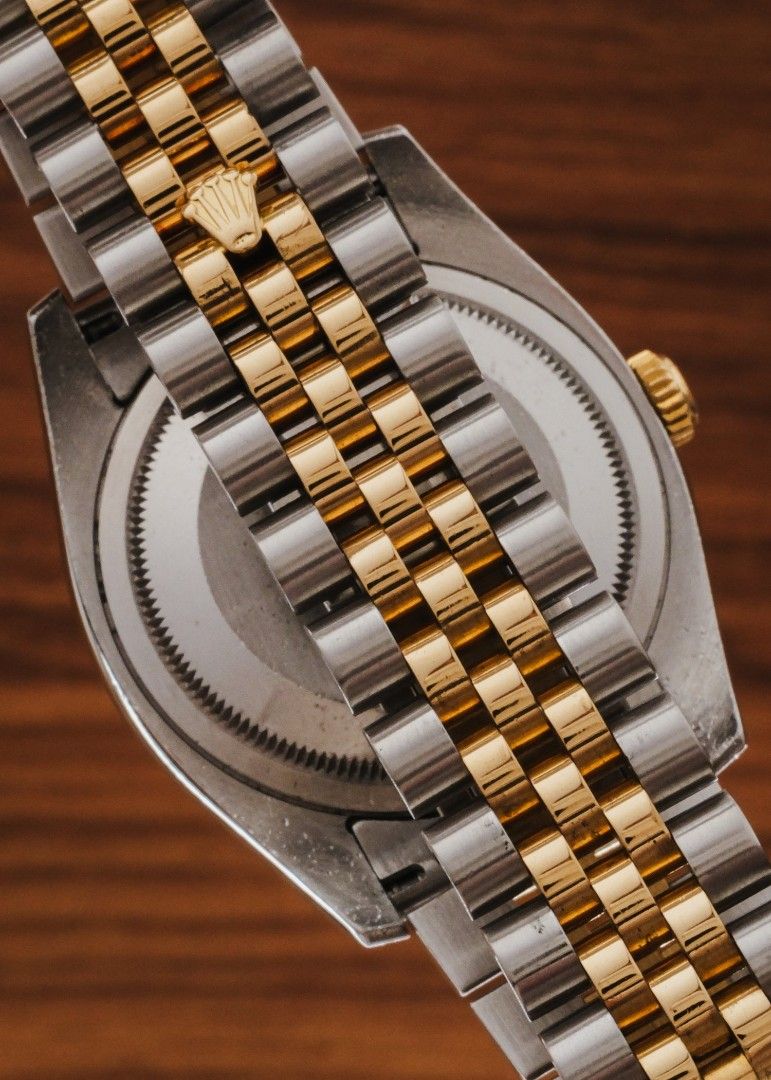 2005 Rolex Datejust "Jubilee Dial" w/ Box and Papers (Category: Luxury Watches) located in Manila. Submitted by windsorfinery (Listing ID 1442304515, Image 3). Description: In 1945, Rolex introduced the Datejust as part of the company's 40th-anniversary celebration. To commemorate the significant 'four-zero' milestone, The Datejust’s bracelet was officially named “Jubilee” (it literally means a special anniversary of an event). Fast forward to 19