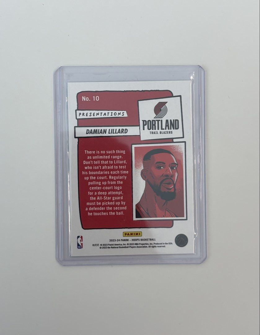 2023-24 Panini Hoops Basketball Damian Lillard SSP Case Hit Card ...
