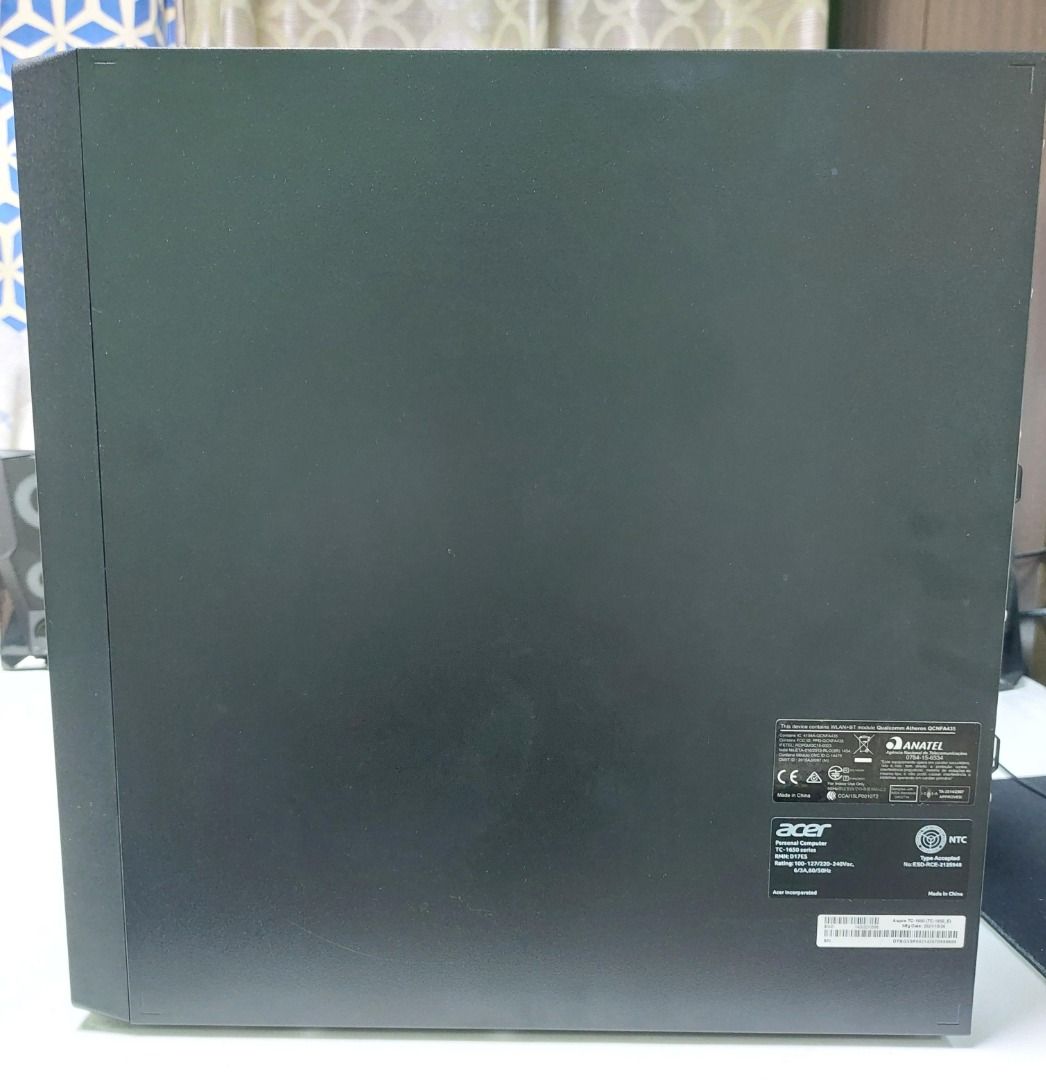 Acer Aspire TC-1650 Desktop PC (Category: Desktops) located in Pasig City. Submitted by keithra (Listing ID 1442343378, Image 3). Description: Acer Aspire TC-1650 Desktop Computer Processor: Intel Core i3-10105 Memory (RAM): 8GB DDR4 Graphics: NVIDIA GeForce GT 730 (2GB) Operating System: Windows 11 Home Storage: 1TB HDD + 256GB SSD Connectivity: Built-in Wi-Fi and Bluetooth Ideal for everyday computing and general use Central Unit ONLY! Bought i