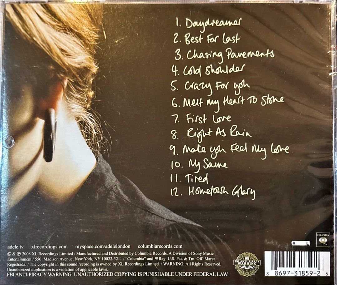 ADELE: 19 (Category: CDs & DVDs) located in Singapore. Submitted by cd_deals (Listing ID 1442284689, Image 2). Description: USA Edition New and Sealed By mail or self collect .