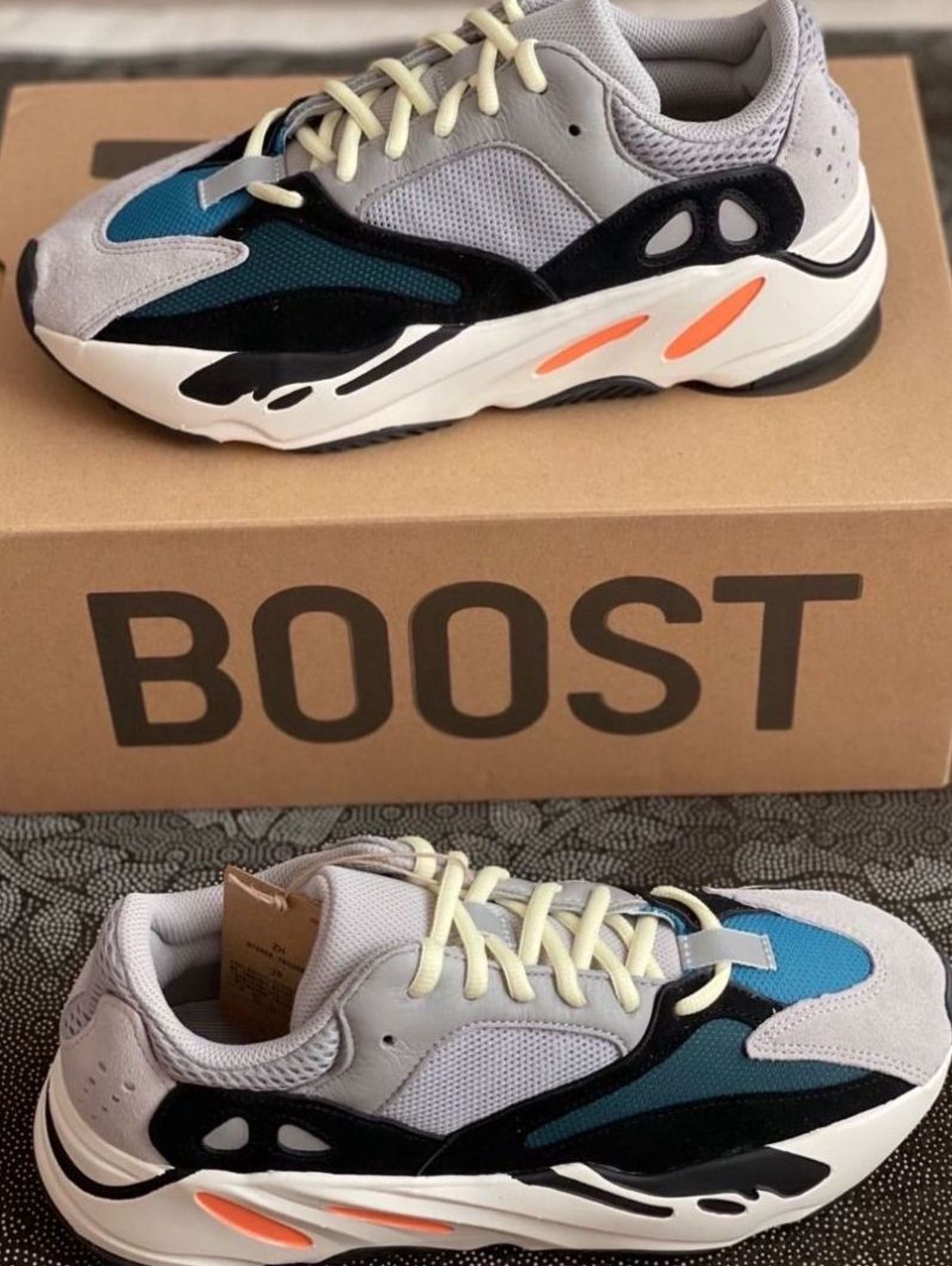 adidas originals Yeezy boost 700 OG Wave Runner Dad Shoes (Category: Sneakers) located in Singapore. Submitted by coolforestyy (Listing ID 1442342508, Image 2). Description: 【Trusted Seller】 Brand: Adidas Item: adidas originals Yeezy boost 700 OG Wave Runner Dad Shoes 🔹 Brand new, great quality 🔹 Free shipping J&T/Ninja Van 🔹 Cash on delivery 🔹 3-day photo confirm before shipping 🤝 Returning customers — discounts available!.