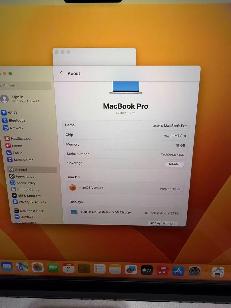 Apple MacBook M1  Pro  RAM 16GB SSD 512GB474638515826872322