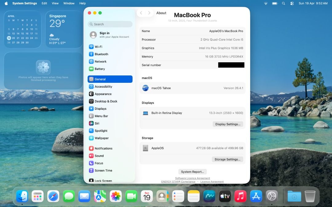 Apple MacBook Pro 13-inch, 2020, Intel i5
