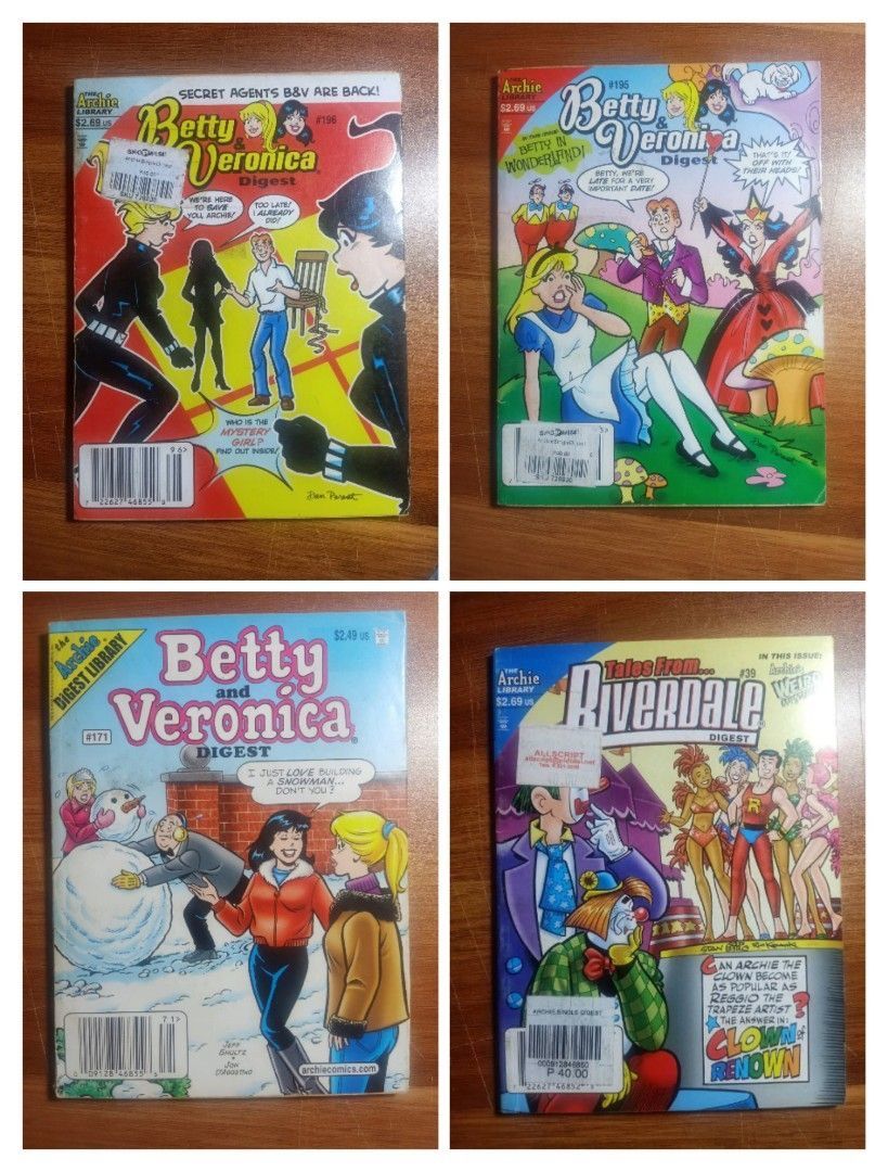 Archie Comics Digest #1 (Category: Comics & Manga) located in Manila. Submitted by olliekolekz (Listing ID 1442308221, Image 3). Description: bundle price of 400php per pic individual price of 120php each Tales from Riverdale Digest Betty & Veronica Digest Archie Digest message me for offers thxx.