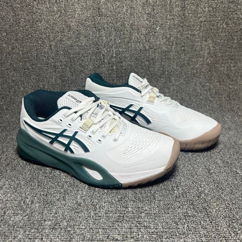 ASICS GEL-RESOLUTION X Tennis Shoes White / Dark Teal (Category: Sneakers) located in Singapore. Submitted by kreervisia07641 (Listing ID 1442247014, Image 3). Description: Condition: New Original box and tags included Sizes: EU 36-45 Estimated delivery: 5–7 business days Pay upon delivery — no upfront payment, Delivery free Wide range of colors and sizes available For other styles, feel free to PM me.