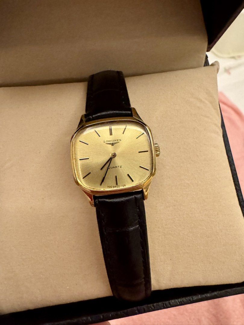 Authentic 1980's Longines Rectangular Quartz (Category: Luxury Watches) located in Cabuyao City. Submitted by arnie218 (Listing ID 1442276770, Image 2). Description: Authentic 1980's Longines Rectangular Quartz Excellent Condition 24mm Personally owned and used Ref: 19026450.