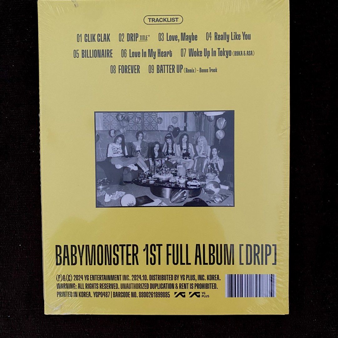 BABYMONSTER Rora Drip Album (Category: CDs & DVDs) located in Pasay City. Submitted by peanutclouds (Listing ID 1442207764, Image 2). Description: Brand new, sealed..