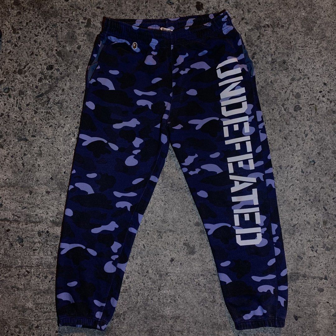 Bathing Ape x Undefeated Pants (Category: Joggers) located in Manila. Submitted by steeezyyy (Listing ID 1442277105, Image 1). Description: in good condition size xl on tag 450 only minimal issue check on the picture pm lang po meet up sa malapit Location : Mandaluyong City .