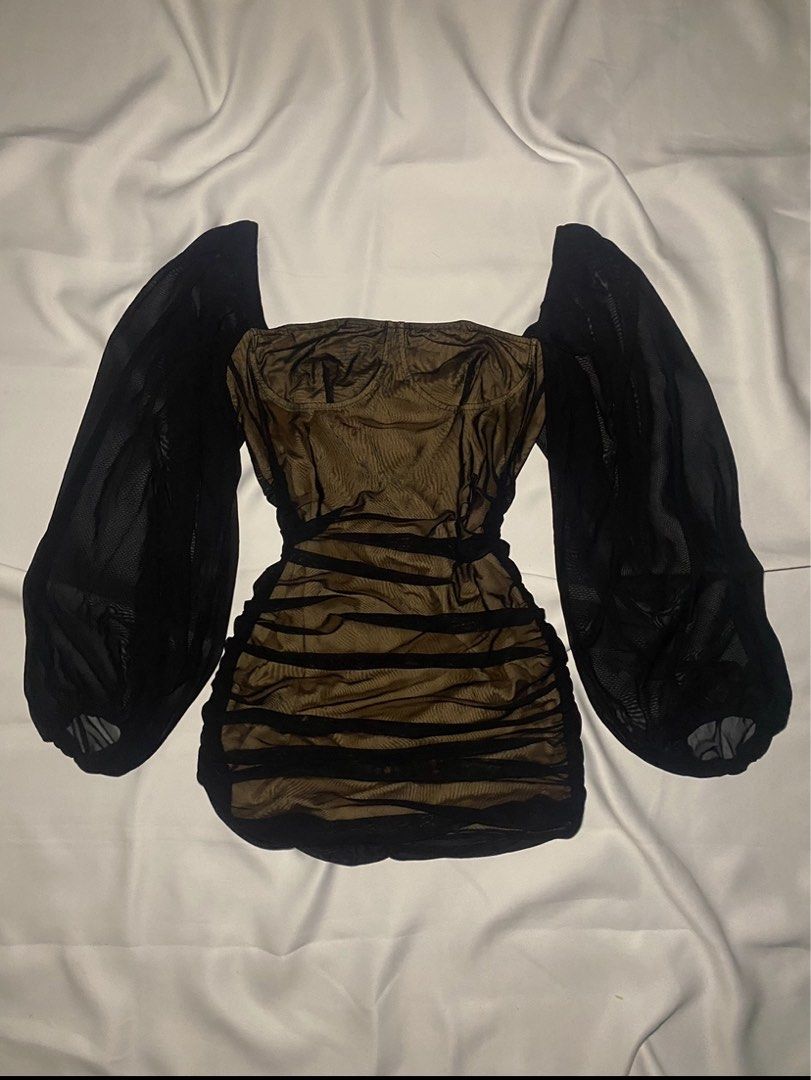 Black Dress Puff Sleeves (Category: Dresses) located in Manila. Submitted by shopbyfab (Listing ID 1442343812, Image 1). Description: .