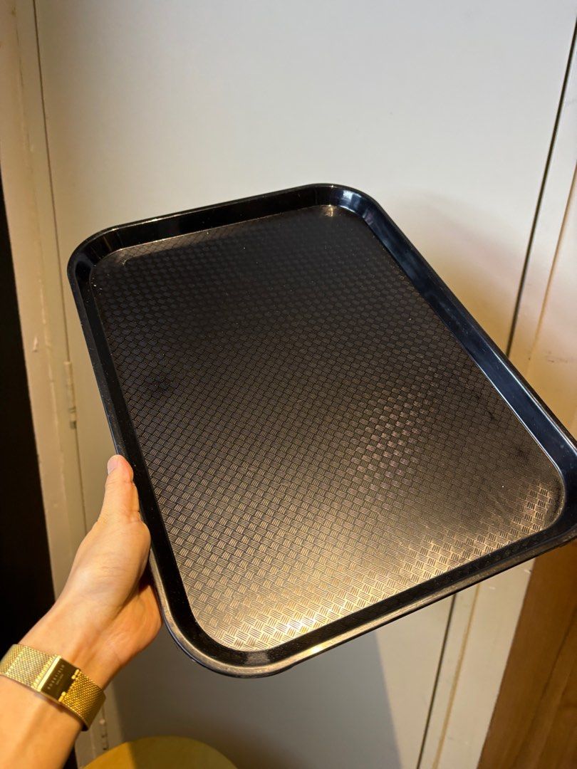 Black Plastic Serving Tray474975122270474240