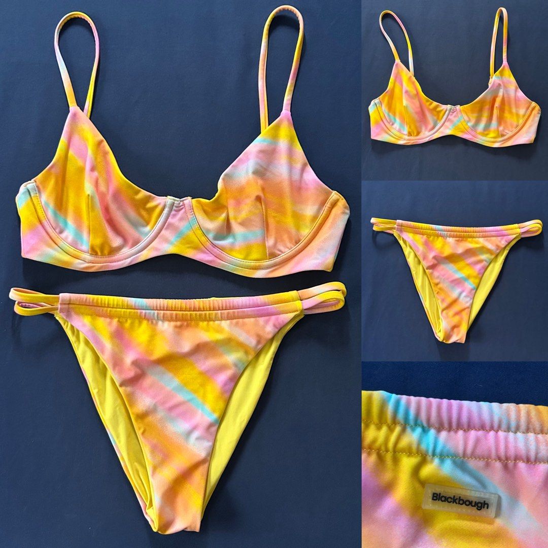 Blackbough Swim Set (discontinued designs) (Category: Bikinis & Swimsuits) located in Antipolo. Submitted by thegoodgoods784 (Listing ID 1442184316, Image 2). Description: Tops - Small Bottoms - Medium Set - ₽2,000 Per piece - ₽1,250 Never used, brand new Bought in Blackbough garage sale in Makati before Slightly negotiable Rfs: need funds Delivery: Lalamove/LBC/Gogo Express Shipping c/o buyer.