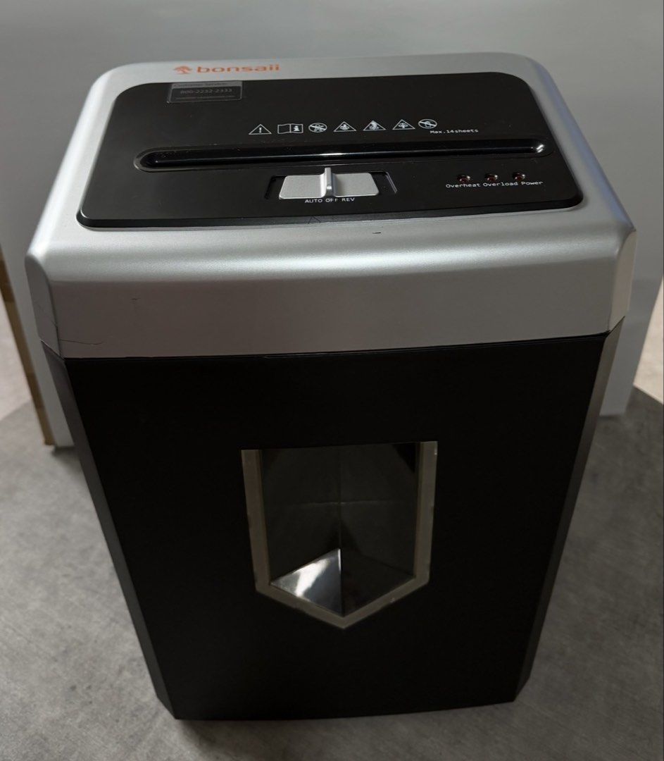 Bonsaii Paper Shredder - Max 14 Sheets474552405926225920