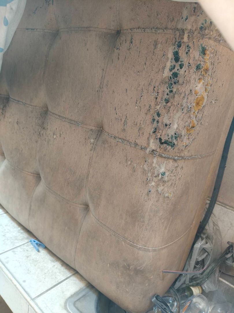 Free Light Brown Square Tufted Sofa Cushion/Ottoman Used (Category: Sofas) located in Quezon City. Submitted by oddduck02 (Listing ID 1442250378, Image 2). Description: - Free Square Light Brown tufted sofa/ottoman - Leather fabric shows wear and tear , damaged upholstery - Tufting is still intact - Reason for Selling = Cleaning House - Can be picked up - c/o interested person - For Free, as is. Please check photos for condition - Approximate Siz
