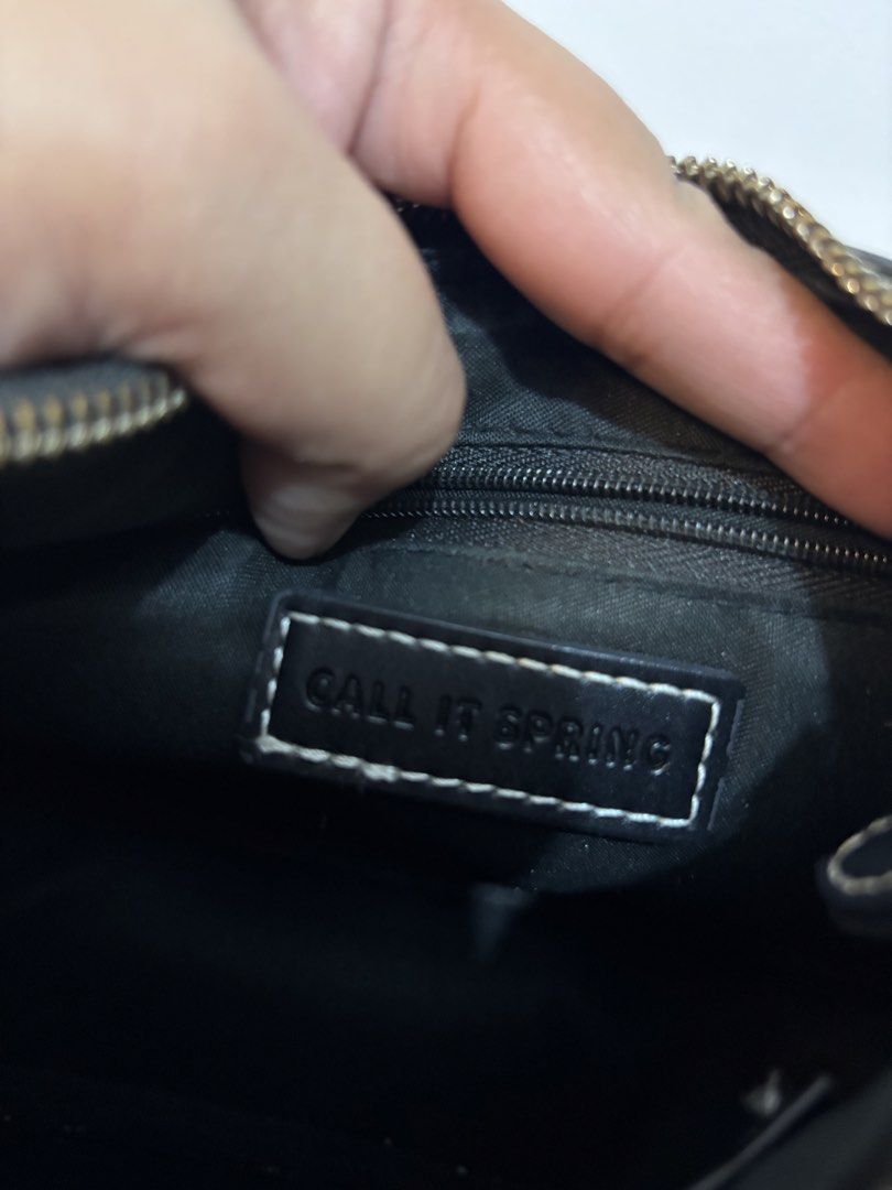 Call It Spring Bag Black (Category: Luxury Bags & Wallets) located in Davao. Submitted by ra2008 (Listing ID 1442341535, Image 3). Description: LBC COP COD to be shouldered by buyer.